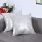 Eternal Beauty Set mit 2 silbernen Kissenbezügen, Pailletten, dekorative Kissenbezüge für Couch, Sofa, 45,7 x 45,7 cm