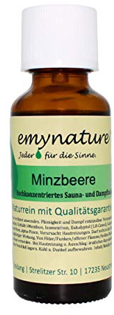 emynature® - Ätherisches Öl Sauna - und Dampfbadkonzentrat Minzbeere 100% naturrein Inhalt 30 ml