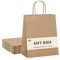 Switory 100pc Kraft Papiertüte, 20cm x 12cm x 26,5cm Brown Shopping Geschenktüte mit verdrehten Griffen für Partybevorzugung, Verpackung, Anpassung, Tragen, Einzelhandel, Waren, Hochzeit