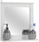 Taylor & Brown Wood Framed Wall-Mounted Mirror, Bathroom Mirror with Shelf, Hanging Vanity Mirror, for the Living Room and Bathroom (White)