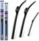 Fits BMW X1 2015-2021 Alca Germany Super Flat Windscreen Wiper Blades Front Rear Set 2616ST 13Q ASF2616ST13Q