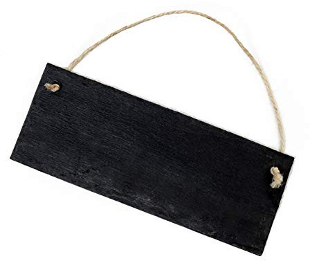 Memotafel Schreibtafel Schiefer - zum selbstbeschriften - Schiefertafel Notiztafel 22 x 8 cm | Dekolando