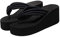 Holibanna Zapatillas de Plataforma de Tacón Alto para Mujer Sandalias de Playa Negras Anudadas Antideslizantes Chanclas para Mujer