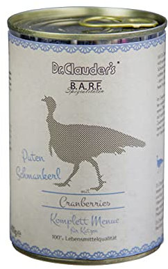 Dr.Clauder´s B.A.R.F. Komplett Menue Putenschmankerl Dose 200g