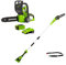 Greenworks 40V 30cm Tronçonneuse, scie à perche avec batterie 2Ah et chargeur