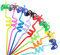 Lot de 16 pailles réutilisables en plastique pour jeu vidéo - Fournitures de fête d'anniversaire, de Noël, jaune, orange, bleu, vert, rose, violet