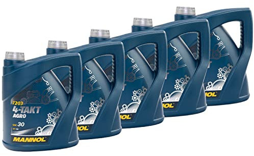 Motoröl Motor Öl für 4-Takt Traktoren Rasenmäher Agro SAE 30 MANNOL API SG 5 X 4 Liter