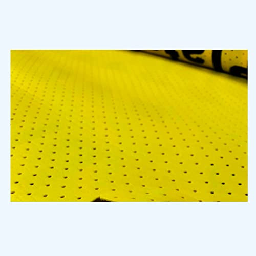 Underlay laminate Flooring Yellow 2mm Thick For Acoustic Comfort LVT Hard Wood Laminate Flooring Build In Moisture Barrier Great Sound & Heat Insulation(Roll Dimension: 15m×1m) (With Hole)