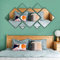 SSyang 7 Pezzi Specchio Adesivo da Parete Acrilico,Specchio Wall Stickers Decor,Adesivi da Parete a Specchio,Decorazione Adesiva da Parete a Specchio Acrilico,per Soggiorno e Camera da Letto(Argento)