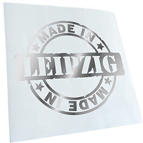 Autoaufkleber - Made in Leipzig rund Aufkleber für Auto, Laptop, Fahrrad, LKW, Motorrad mehrfarbig JDM Decal Racing