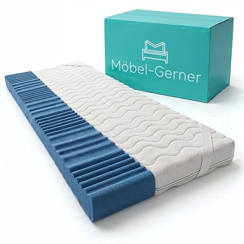 7 Zonen Matratzentopper 6 cm 100x200 cm – Orthopädisch & Druckentlastend – Waschbarer Bezug – rutschfest – Komfortschaum Matratzenauflage H3 – Rückenfreundlich Schlafkomfort