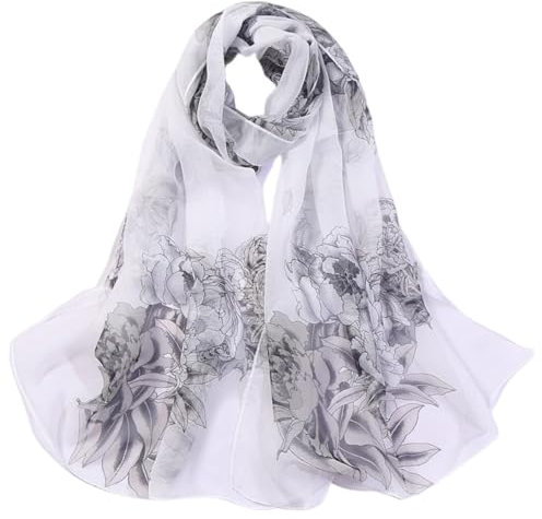 FAIRYGATE Damen Tuch Halstuch Stola Festlich Chiffon Schal Fur abendkleid Pashmina Winter Schals tücher für Frauen Warme Schal A5110