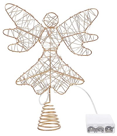 ABOOFAN Spitze Mit Lichterkette Einzigartige Weihnachtsdekoration Für Den Festlichen Weihnachtsbaum