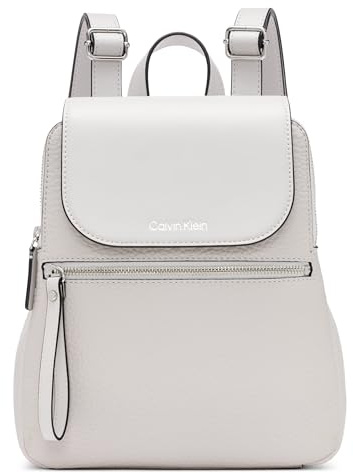 Calvin Klein Women's Reyna Novelty Key Item Flap Backpack, Dove Grey, One Size (Pack of 5)