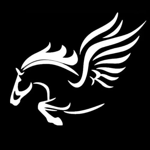18x15CM PEGASUS Creative Personality Cute Funny Car Stickers Car Decoration Accessories Waterproof Decal Motorrad Fahrrad Dreirad Kühlschrank Toilette Waschküche Decal Dekoration Aufkleber