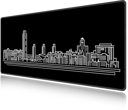 LL-COEUR Noir Grand Tapis de Souris de Jeu 700x300x3mm Gamer Tapis de Bureau Large et Étendu XXL Speed Gaming Mousepad pour PC, Clavier et Ordinateur