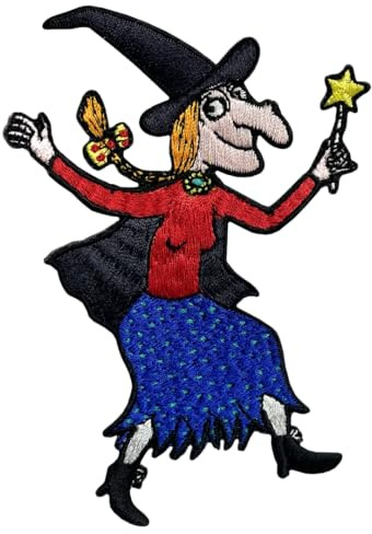 Pawprint Family | Witch Character Sew on Patch | Julia Donaldson and Axel Scheffler's Room on The Broom Official Merchandise