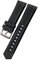 KDEGK 19 mm 20 mm schwarzes Naturkautschuk-Silikon-Armband, 21 mm, 22 mm, passend für Tag Heuer CARRERA F1 AQUARACER Heuer Schnallen-Uhrenarmband(20mm)