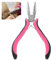 Hair Extension Pliers for Human Hair Extensions Apply and Removal 3 Hole Professional Stainless Steel Tape Hair Pliers Nano Tool with Non-Slip Grip for Removing Micro Rings, Crushing Fusion Bond, Pink