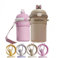 Jolie bouteille d'eau personnalisable avec bandoulière en paille, bouteille kawaii portable avec paille étanche, adaptée pour l'école, la garderie et les sports de camping, les enfants, les filles,
