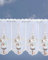 Generisch bestickte Scheibengardine Winterlandschaft 35 cm hochPlauener Stickerei (30x64 cm)