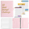 Mumuve Leder Budget Binder Set mit Geldumschlägen und Aufkleber, Budget Planner Geld Sparen Journal Binder