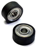 Beschichtetes Mini Kugellager Gummiert 10mm x4mm x3mm Laufrollen mit Polyurethan Beschichtung (2 Stück)
