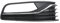Kühlergrill Passend Für VW Für Polo 6R 2014 2015 2016 2017 1 Paar Frontstoßstange Nebelscheinwerfer Abdeckung Grill Kühlergrill Frontgrill Dekorative Abdeckung Gitter Kühlergrill(Right)