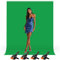 Heysily Toile de Fond Vert pour Photographie 1,5 x 2 m – Green Screen Écran Vert Chromakey Lavable pour Studio Photo, Youtube, Streaming, Production Vidéo et Gaming, Pliable et Léger avec 4 Pinces