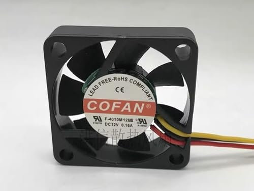 40MM PC cooling fan，F-4010M12BII DC12V 0.16A 4010 Axial Flow 3-Wire Cooling Fan