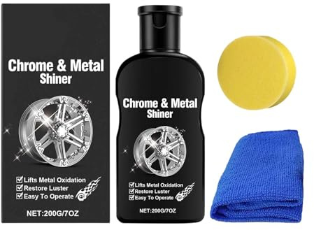 Metallpolitur Fahrzeugrestaurierungs-Glanz-Paket | Schwermetall-Restaurierer für Möbel, Felgen, , Küche, Bad, Garage, Kfz