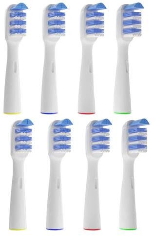 8er-Pack Ersatzbürstenköpfe Kompatibel mit Oralb Tri-Zone, Tiefenreinigung, Effektive Plaqueentfernung, Aufsteckbürsten für Oralb Elektrische Zahnbürsten