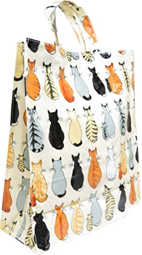 Ulster Weavers Cats in Waiting Einkaufstasche aus PVC, M, Mehrfarbig, Wasserbeständig, Unisex-Erwachsene, Frauen, Katzenliebhaber