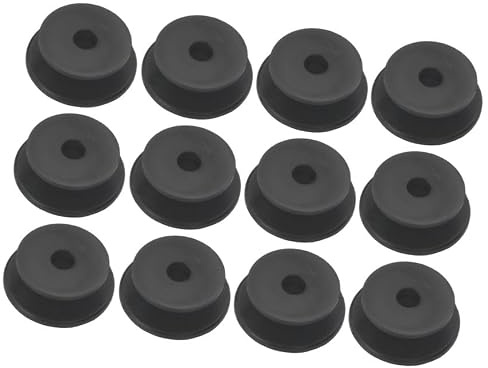 FKAnhängerteile 12 Stück - Rundknopf Ø 24/30 mm für 6-8 mm Seil Expanderseil - Planenknopf
