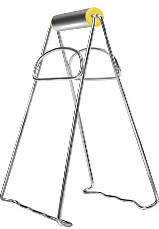 Rimobul Asian Kitchen Stainless Steel Folding Hot Dish Plate Clip Plate Retriever Tongs