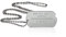 Personalisierte Erkennungsmarke World War 2 und eigenem Text | Dog Tag Kette mit Prägung | inkl. Kette & Silencer im Set | Unterschiedliche individuelle Texte und Motive möglich (World War 2)