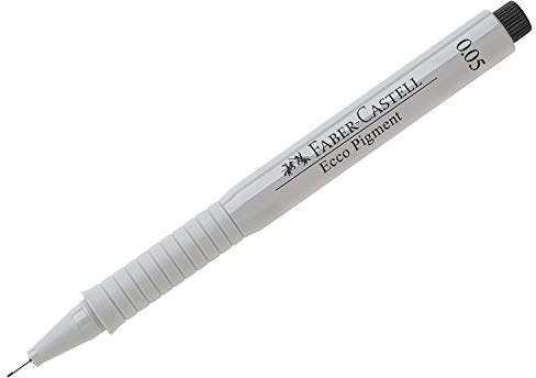 Faber-Castell Filzstifte, ECCO Pigment, 0,05 mm, Schwarz, 6 Stück
