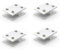 4er-Set NUZAMAS 180 ° -Glasschellen, Glas-zu-Glas-Halter, beidseitige Glasschellenverbindung, Tische, Paneele, Klemmung 10-12mm