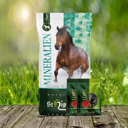 St. Hippolyt SemperMin Müsli 15 kg - für Pferde mit Getreideunverträglichkeit geeignet+ Lobs Belohnungswürfel 2 x 1 kg