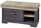 Innostyle Dielenbank Flurbank Jasmin Farbton Graphit inkl. Kissen