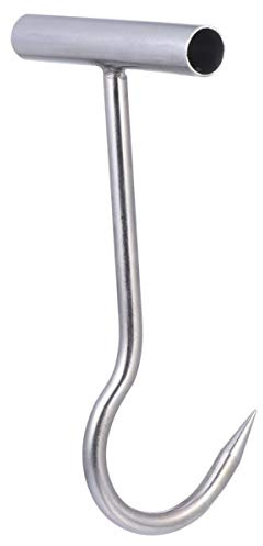 ULTECHNOVO Gancio Da Macellaio in Acciaio Inossidabile Con Manico Ergonomico 11.81X3.94X3.54In Ganci Per Macello Ideali Per Barbecue E Preparazione Arrosti