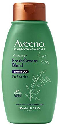 Aveeno Itchy Scalp Soothing & Volumising Shampoo zur Pflege bei juckender Kopfhaut, für mehr Volumen von feinem Haar, 354 ml