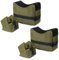 Gogoku 2er Set Shooting Rest Taschen vorne und hinten Tasche Combo mit robuster Konstruktion und Wasserbeständigkeit für Outdoor, Range, Schießen und Jagd ungefüllt (Schwarz-Armeegrün)