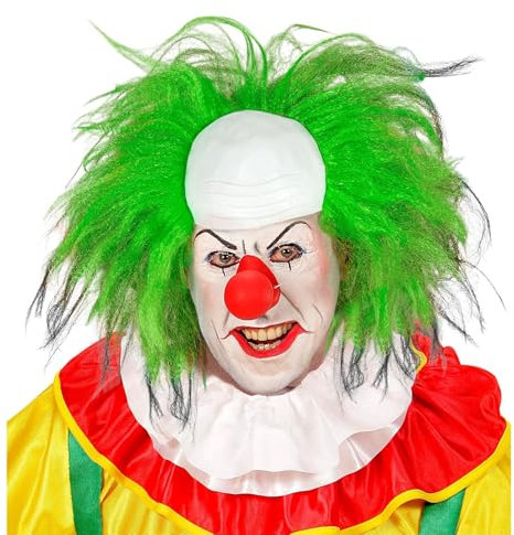W WIDMANN MILANO Party Fashion - Perücke Clown Glatze mit Haaren, Zirkus, Horror Clown, Fasching, Halloween