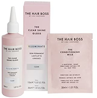 The Hair Boss Clear Shine Gloss, semi-permanente Haarkur für 6 Waschgänge, 150 ml