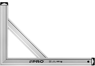 PRO Aluminium Anschlagwinkel Silber Eloxiert mit verstärkung - Die Härte 9 auf der Mohs Skala - Bauwinkel- Schlosserwinkel - Schreinerwinkel - Aluwinkel 40x60cm