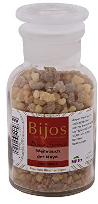 Bijos Select Räucherwerk in 125 ml Glasfläschchen Weihrauch der Maya, Räucherharz