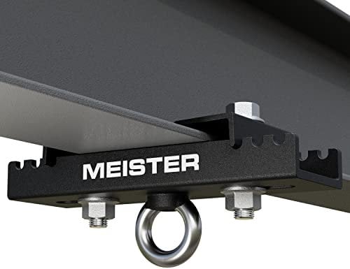 Meister Beam Clamp Hanger Mount für Boxen & MMA schwere Taschen, Aufhängegurte & Deckenbefestigungen, Schwarz – 8,9 cm – 14 cm