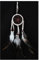 SAWA-ART Traumfänger klein 6cm Creme, Dreamcatcher small Fensterdeko Wanddeko Kleiner Traumfänger Autoanhänger, Autospiegel, Rückspiegel Boho Bohemian Dekoration handgefertigt