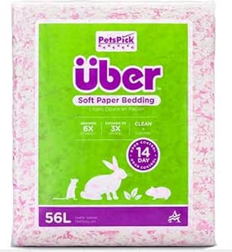 Über - Soft Paper Bedding 56 l Pink/Weiß - (45064)